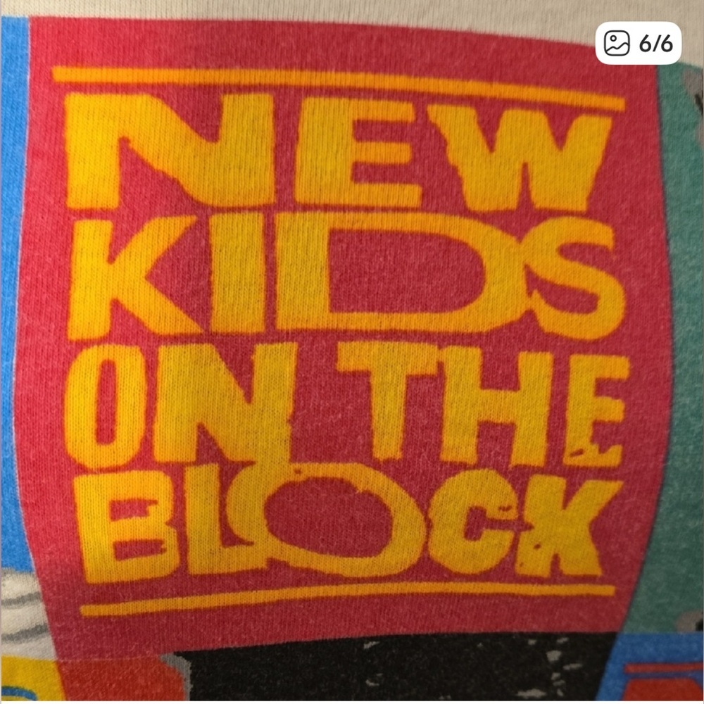 VINTAGE ❤️ NEW KIDS ON THE BLOCK ❤️ Single stitch tee shirt ( VINTAGE ) 1989 ! - Picture 7 of 9